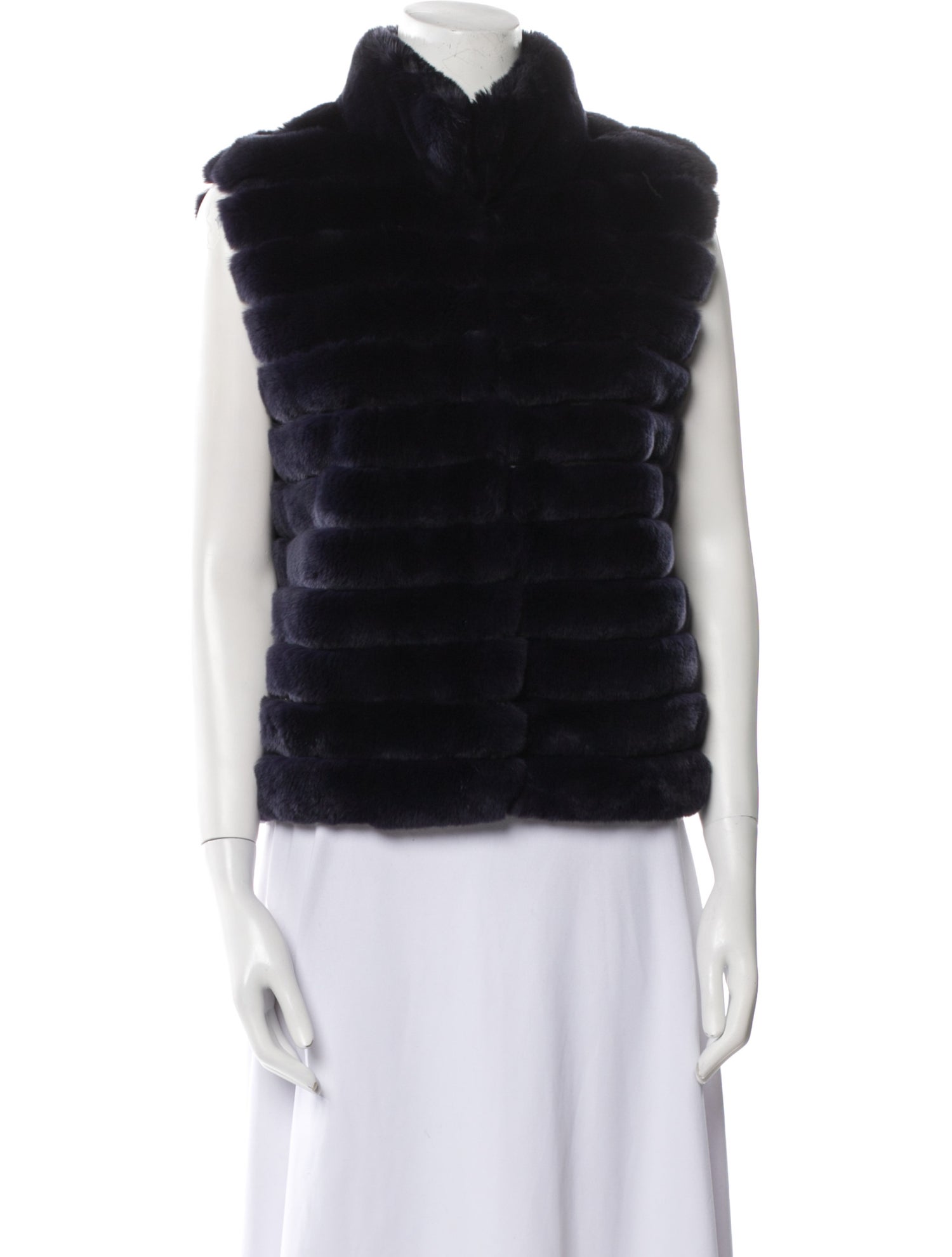 Trilogy Collection Michael Mccollom Striped Fur Jacket